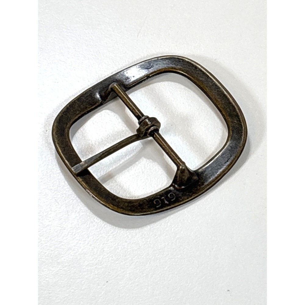Vintage Solid Brass Center Bar Belt Buckle 919 Mountain Man Bushcraft 2.5 Inch